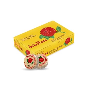 De La Rosa Mazapan, Marzipan Peanut Candy, 4 Small Boxes, 48 Pieces Total, 4 Cajas, 48 Dulces Total