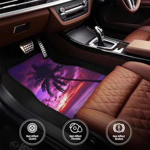 Tapis de voiture antidérapant et imperméable avec talonnette renforcée