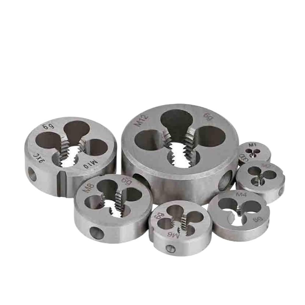 Nakrętka ręczna 1-5 szt. stalowych matryc do gwintów M1.2~M20, metrycznych, metalowych narzędzi do gwintów(5pcs,M14x2)