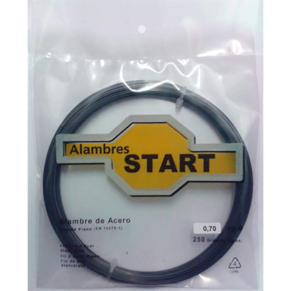 Nuby Fil corde de piano 250 g. 0,5 mm. Noir acier 12,4 cm unité