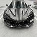 STSEV01 Front Bumper Lip Splitter Spoiler Fit for Chevy Corvette C8 2020-2025 Stingray/ Z51/ LT/LZ, 3pcs Aggressive Style Air Dam Chin Body Kit Underbody Lip Accessories (Carbon Fiber Look)