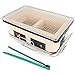 Barbecue A Carbonella, Rettangolare Giapponese Griglia in Ceramica Di Argilla Ripiano Del Tavolo Carbone Yakiniku Grill Hibachi Cooker Fornello A Carbone Per All'aperto, Interno, Beige