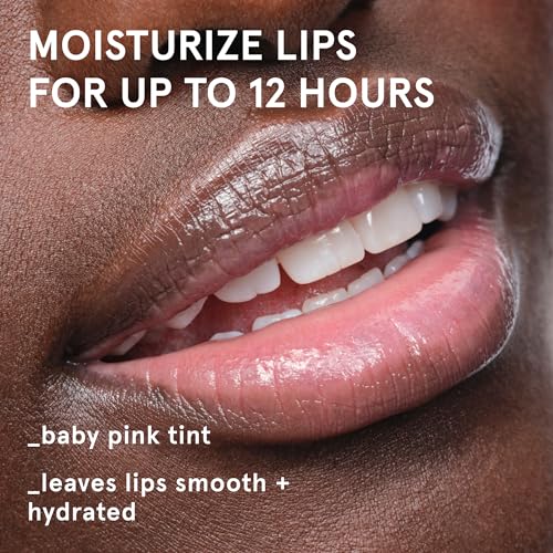 Image of Glossier Balm Dotcom Hydrating Tinted Lip Balm - Universal Salve, Up to 12Hr Moisture for Dry Lips, Cuticles & Skin - Lanolin, Beeswax & Castor Oil - Rose, Pink Tint, 15ml