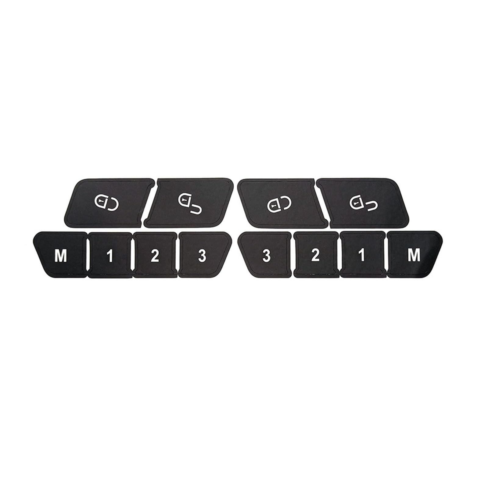 Wsbojxth One Color Repair Patch Compatible With Benz For Cla C117 Gla X156 2013 2018 Cla180 For Cla200 Gla200 Car Door Lock Control Switch Button Repair Sticker Decal(Style B)