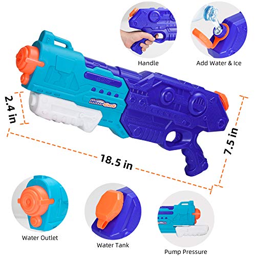 Squirt Guns, 2 Pack 1500Cc Long Range High Capacity, Water Guns For Adults And Kids, Squirt Water Blaster Guns For Summer Outdoor Beach Swimming Pool Water Fighting Play Toys #TOP4