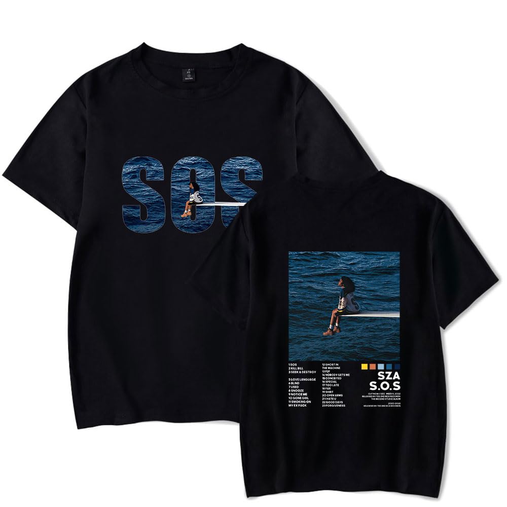 YIJIANKUANFANSZA Album S.O.S Merch T-Shirt Women/Men Summer New Logo Tee Cosplay Sweatshirt Casual Tshirt