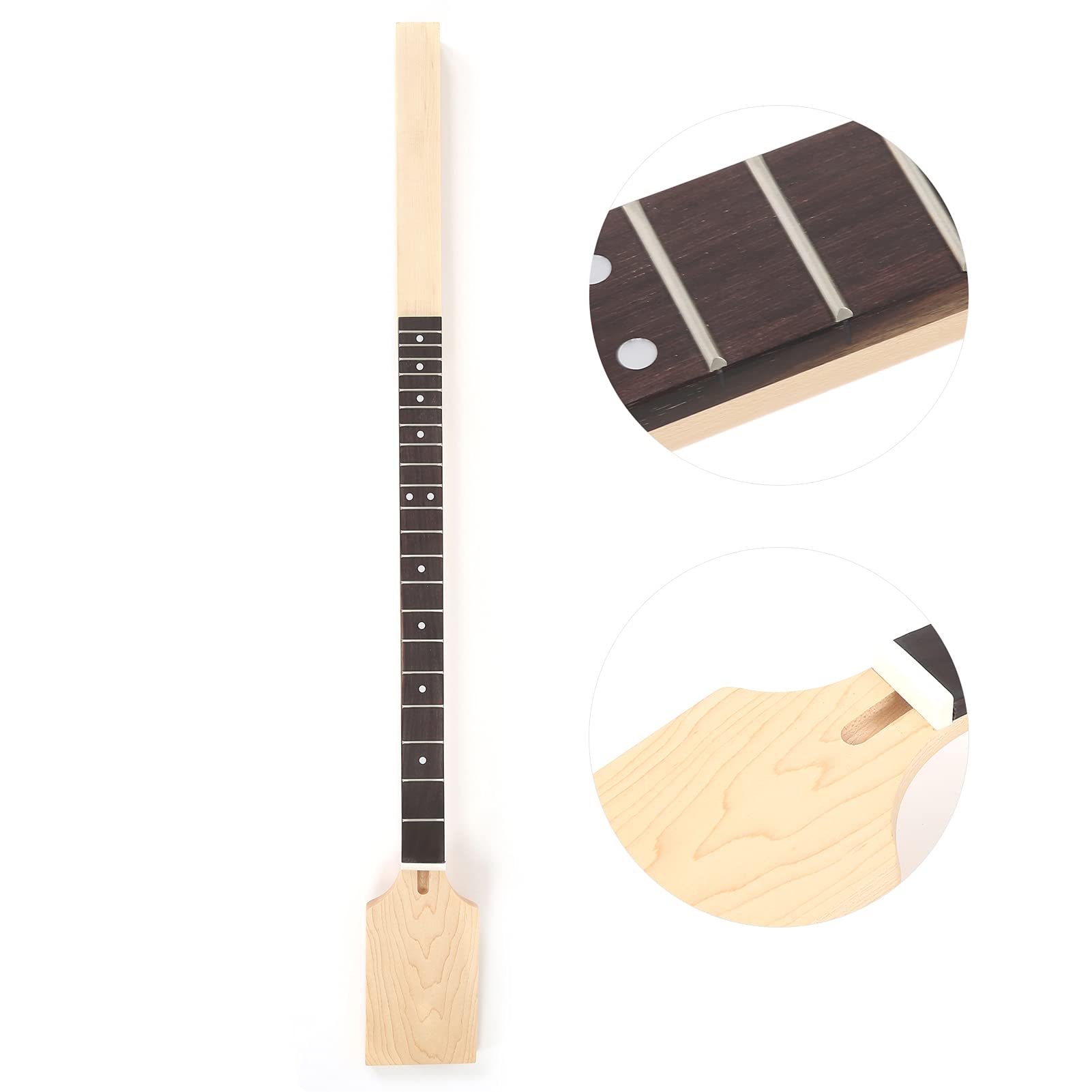 Gitara szyja, odporna na zużycie, łatwa do wymiany, akcesoria do instrumentów muzycznych z palisandru klonowego Podstrunnica 21 szlaków do gitary cygar Box