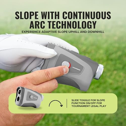 Image of Pro Tour Golf Rangefinder with Slope - Range Finder Golf with Ultra-Strength Magnet - Laser Rangefinder with Slope Technology & Flag Pole Lock Vibration - Golf Range Finder