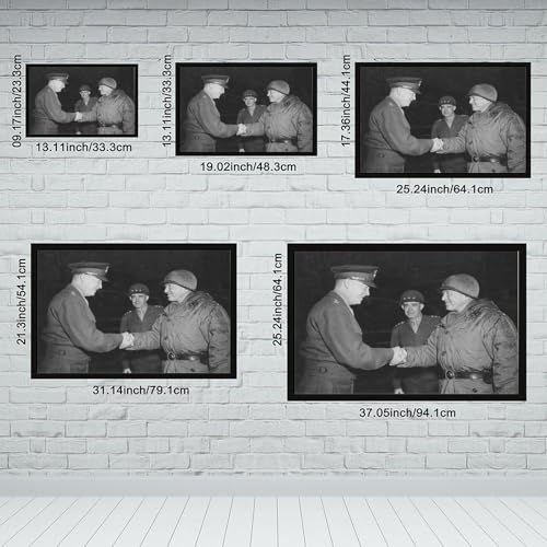 Poster Dwight Eisenhower George Patton toile cadre suspendu Belgique - 2