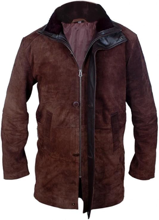 Flesh & Hide F&H Men's Sheriff Walt Longmire Robert Taylor Genuine Leather Coat - Image 8