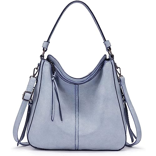 La mejor selección de Bolsas para Dama en Monterrey los 5 más buscados. 41 Realer Bolsas Mujer Hobo Elegante Bolsos cruzados para mujer, estilo vintage de gran tamaño, bolso de hombro para dama, impermeable y de gran capacidad color azul cielo