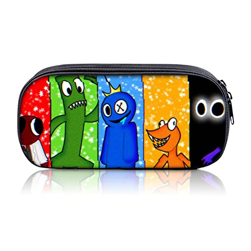 UZSXHJ Anime Estuche de Lápices,Dibujos Animados Estuches Infantil Gran Capacidad Estuche con Compartimentos Estuche Organizador Portalapices con Cremallera Doble para Niñas Niños Fans Anime Cover