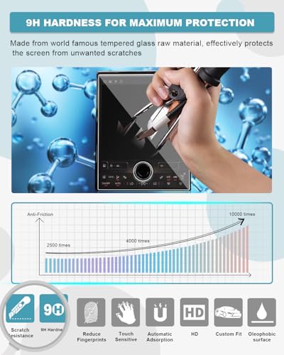 Image of CDEFG for 2024 2025 2026 GMC Acadia Screen Protector 15 inch Tempered Glass | for 2024 2025 2026 GMC Acadia Elevation AT4 Denali Accessories 15-Inch Screen Cover 9H Hardness HD Clear