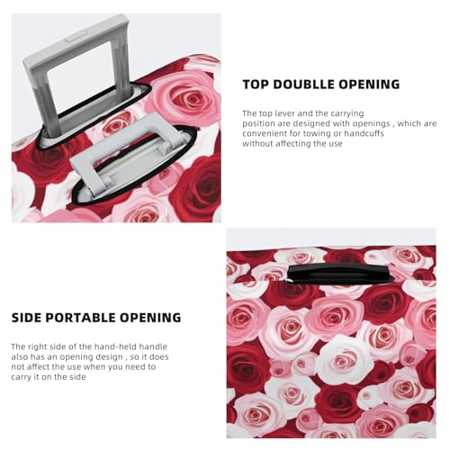 Travel Luggage Cover - Rose Washable Suitcase Covers Protector Fits 18-32 Inch Luggage3