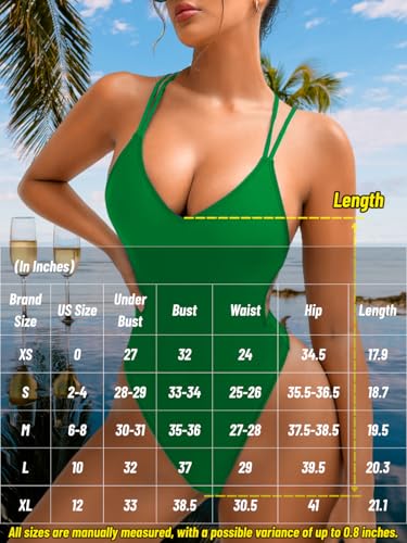 Image of ShawGobow Sexy Swimsuit for Women,Backless Scrunch Butt High Cut Monokini,One Piece Cheeky Bathing Suit Beach Pool Party