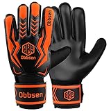 Obbsen Kinder Torwarthandschuhe, Fußball Torwarthandschuhe mit Fingersave, Fußballhandschuhe für Kinder und Jugendliche
