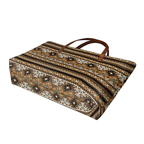 African Tribal Ethnic Print Women Tote Shoulder Bags Casual Handbag3