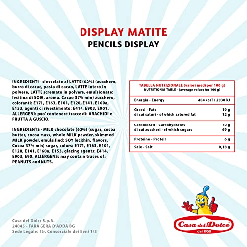 Pastelli Lacasitos, 24 pastelli in 5 colori