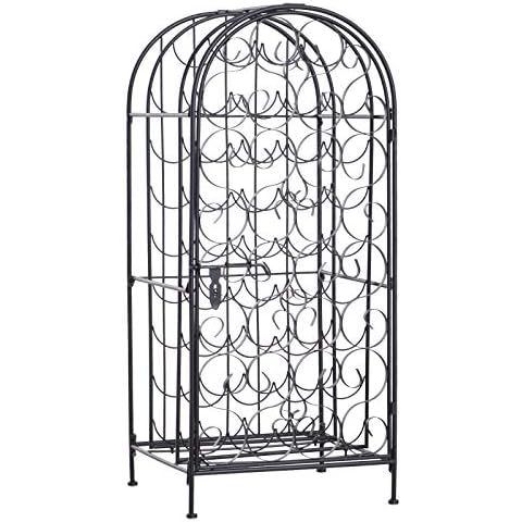 HOMCOM 35-Bottle Wine Rack Cover