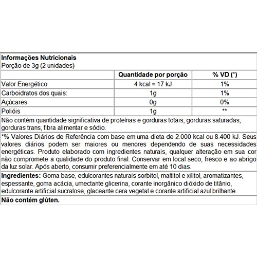 Goma de Mascar Valda X Xilitol Sem Açúcar 36g