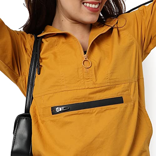 Image of PINACOLADA Women's Puffer Regular Fit Bomber Jacket For Winter Wear | Standing Collar | Full Sleeve | Zipper | Casual Jacket For Woman & Girl | Western Stylish Jacket For Women