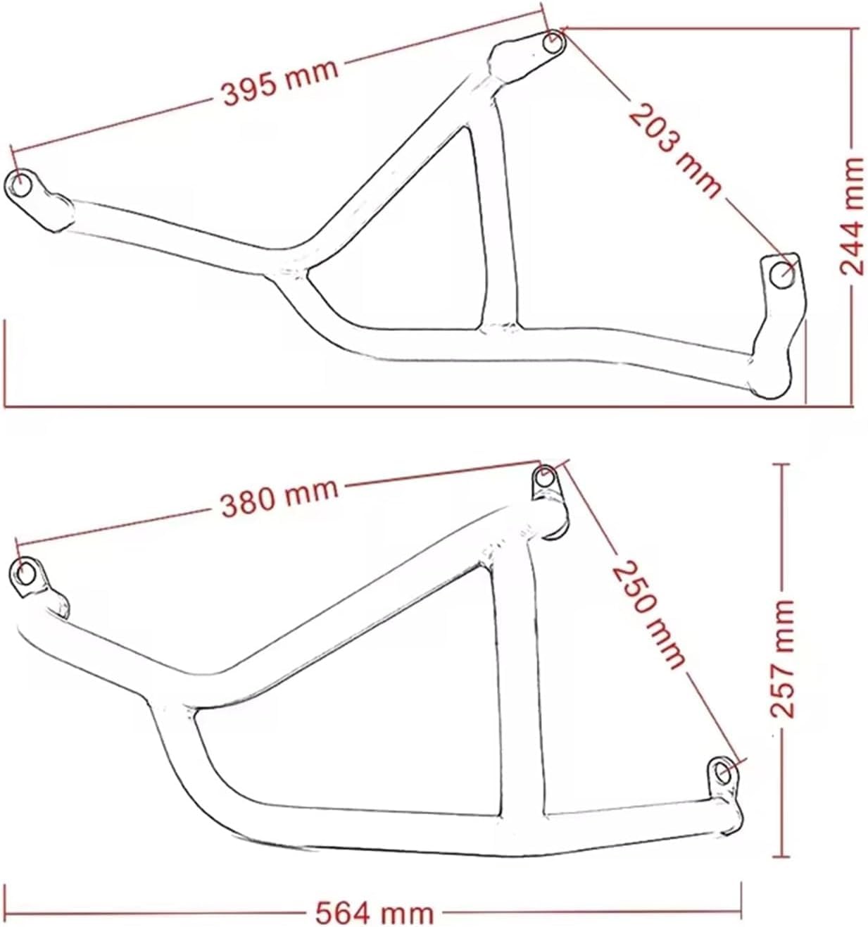 Barre protezione moto Telaio per barra di protezione per moto per Kawasaki Z900 2017-2019 per del motore