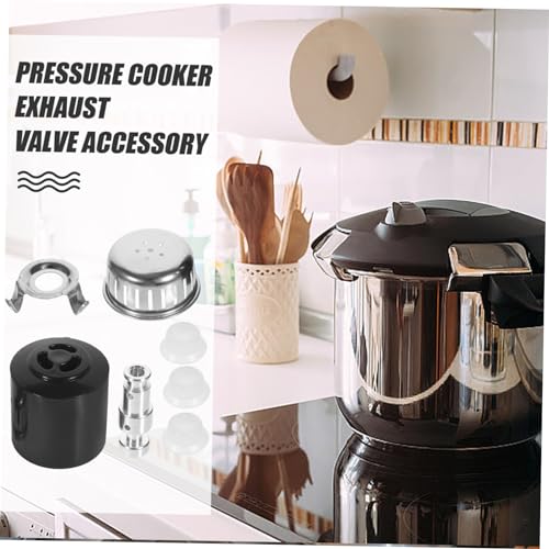 Accesorios de válvula de escape para olla a presión Mikinona, repuestos seguros con válvula limitadora de presión y mango para liberación de vapor miniatura 7