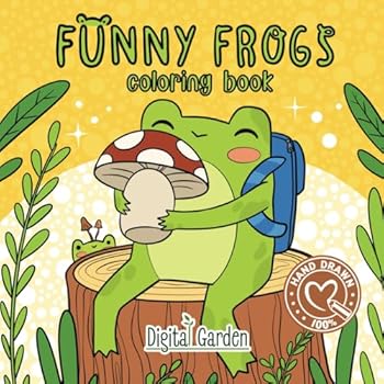 Paperback Funny frogs: coloring book
