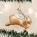 Old World Christmas Flying Pig Glass Blown Ornament for Christmas Tree, Handcrafted Holiday Decoration, Pig Collection