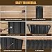 18Pcs Galvanized Steel Roof Panels,L42.52×W17.72 Inch Metal Roofing Panels,Corrugated Tin Roofing Panels with Screw Resistant Suitable for Garages,Sheds,Stables and Mobile Homes