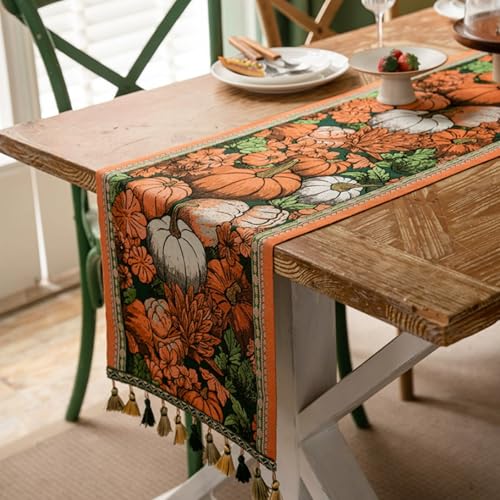 RCYONGQ Camino de Mesa Mesa Rustico Decoracion para Mesa de Comedor, Mesa de Centro, Restaurante(A,35 * 220cm)