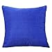 Produktbild Kissenbezug Zierkissenbezüge 45 x 45 cm Leinen Kissenüberzug Hevoiok Sofa Auto Bett Dekoratives Kissenhülle Doppelseitige Volltonfarbe Design Taille Kissen Abdeckung (Blau)