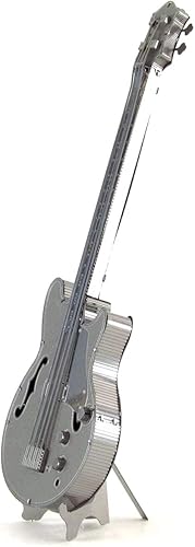 Miniatura 5 de Metal Earth Kit de modelo de metal 3D para bajo eléctrico con pinzas y fascinaciones