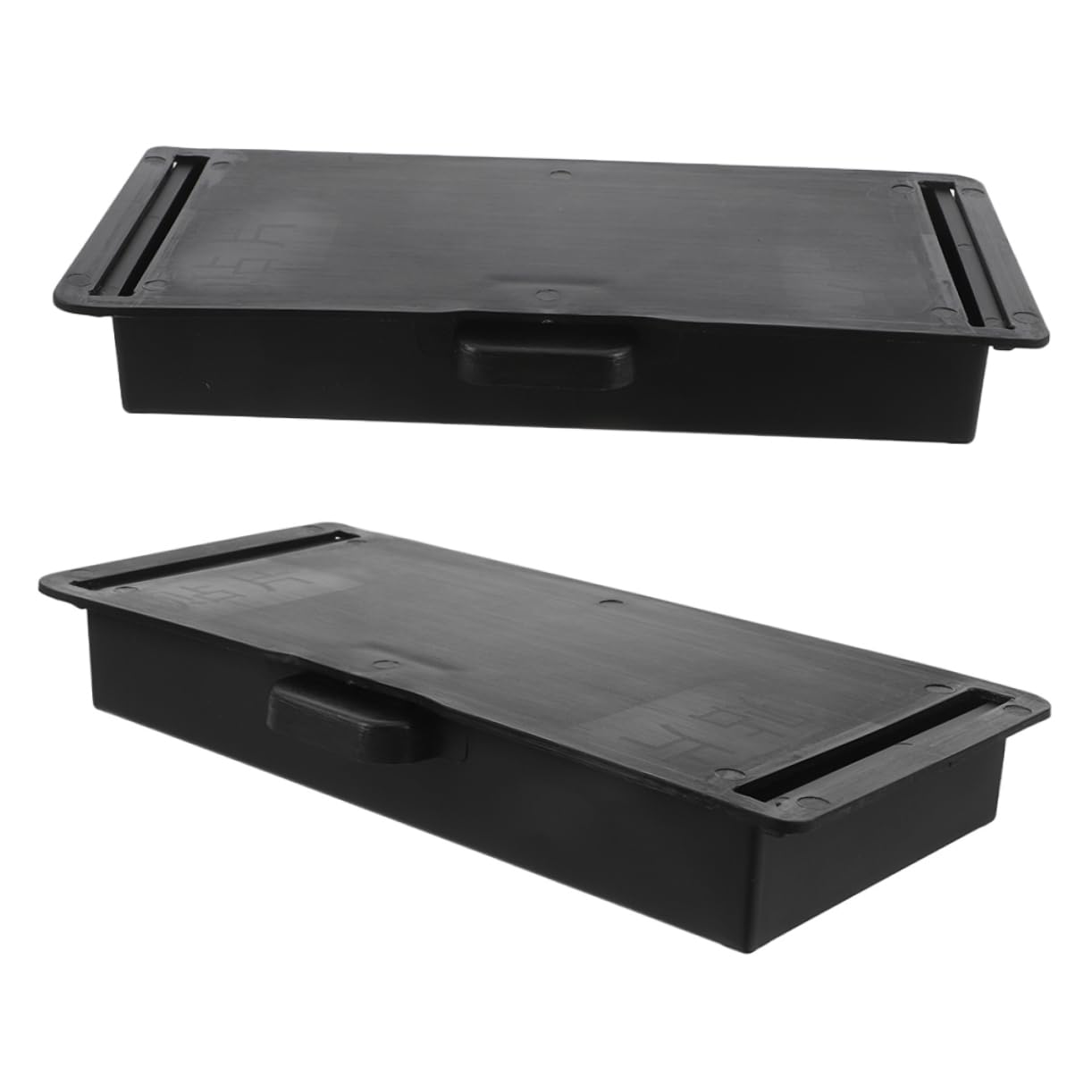 SEWACC 2pcs Under Desk Drawer Organizer Pull Out Storage for Desk Kitchen Attachment for Office Workspace Hidden Clip Design for Easy Access