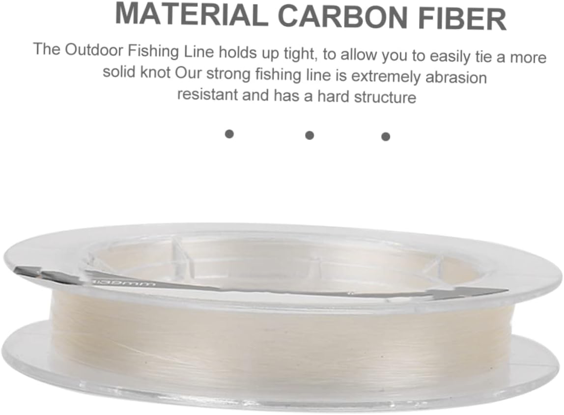 Yardwe 1roll Carbon Fiber Angling Line High-Performance Fishing Wire for and Freshwater for Anglers and Fishing Enthusiasts