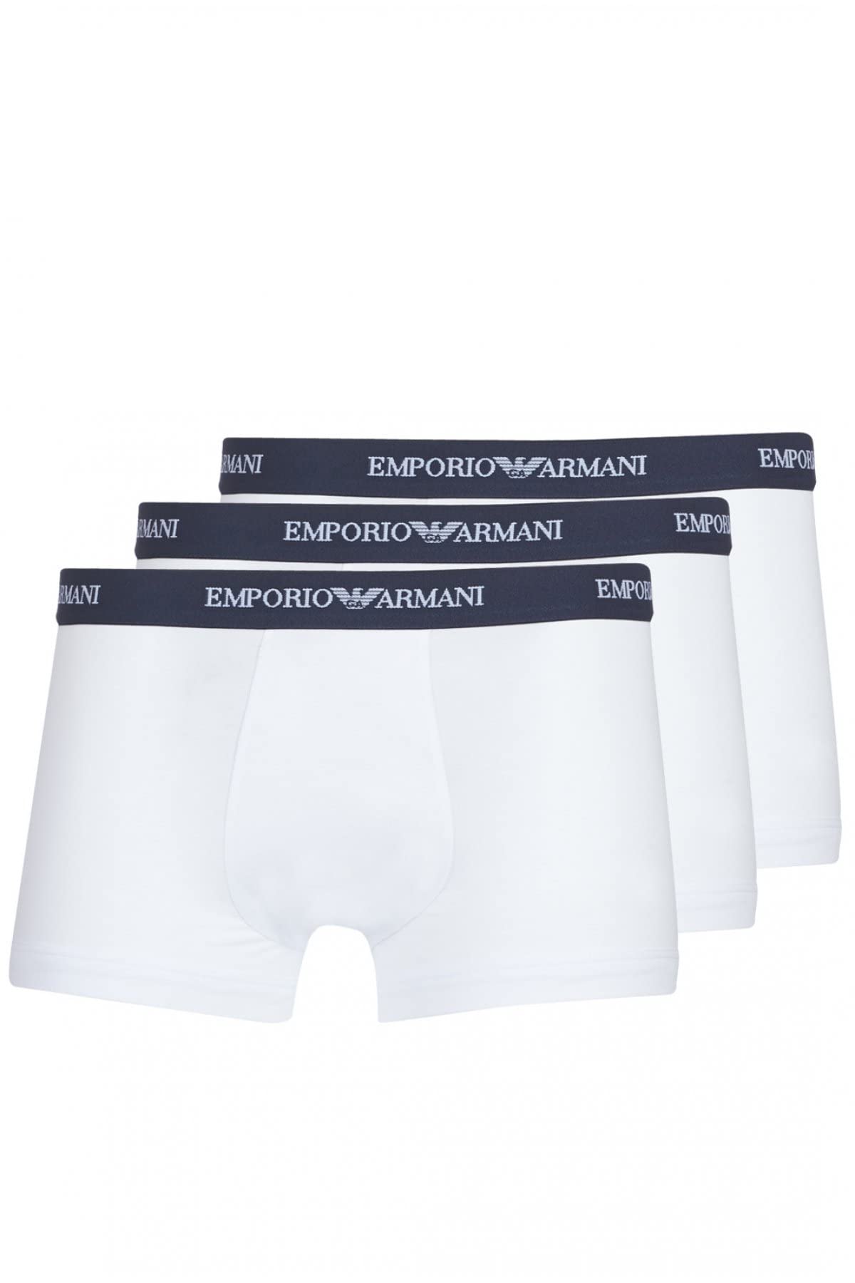 Emporio Armani Uomo 3-Pack Boxer Essential Core Logoband Boxer, Bianco, XXL
