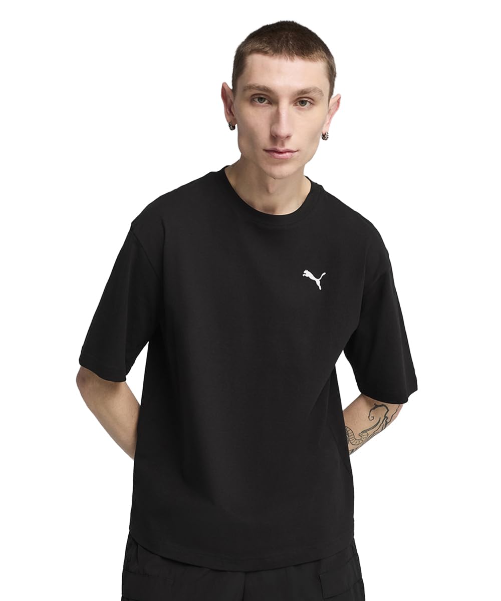puma Men's Solid Loose Fit Tees-picture-47