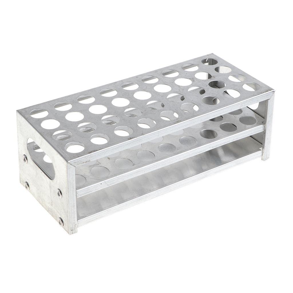 Aluminum Test Tube Rack Stand for Lab Glasses Tube Display 15.5mm x 36 Holes-image-16