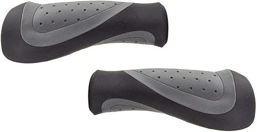 Sunlite Ergo Form II Kraton Grips, 5.118 in, Gris/Negro