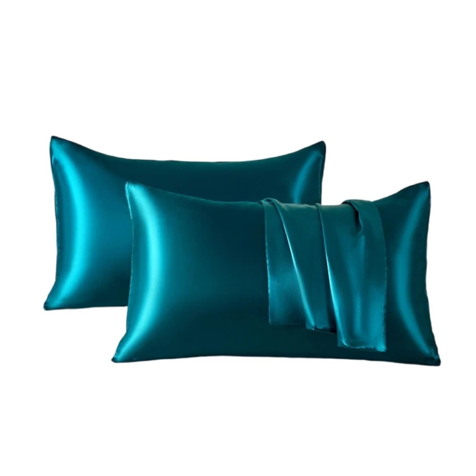 Taies d'oreiller en satin 51x76cm lot de 2 housses de style enveloppe chic