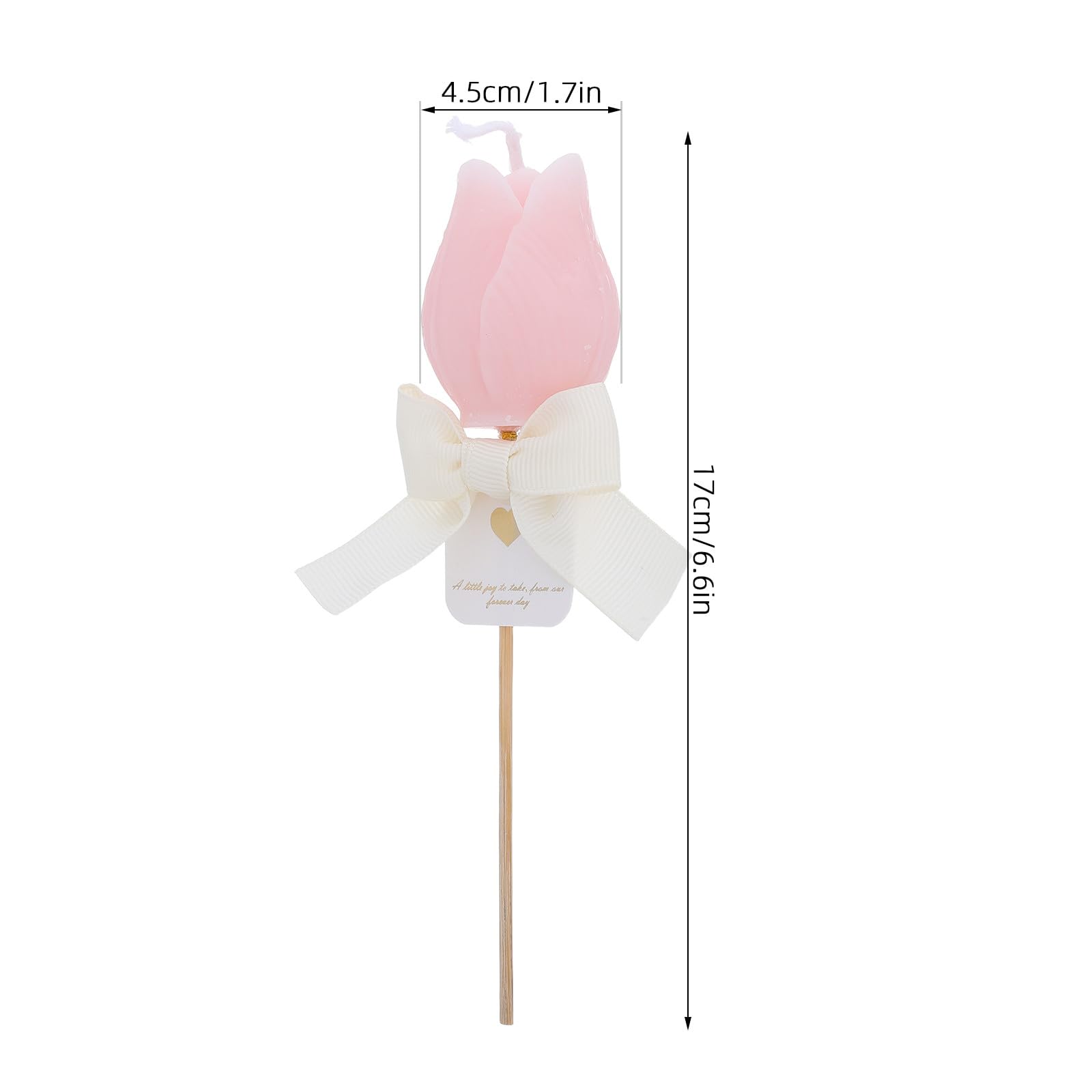 Lurrose 4 candele profumate a forma di tulipano, design realistico di tulip