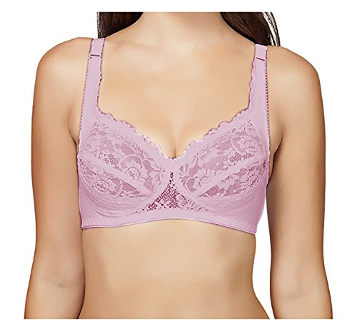 Image of SHERRY Women's Comfortable Wirefree Encircled Fancy Laced Cups Nonpadded Bra