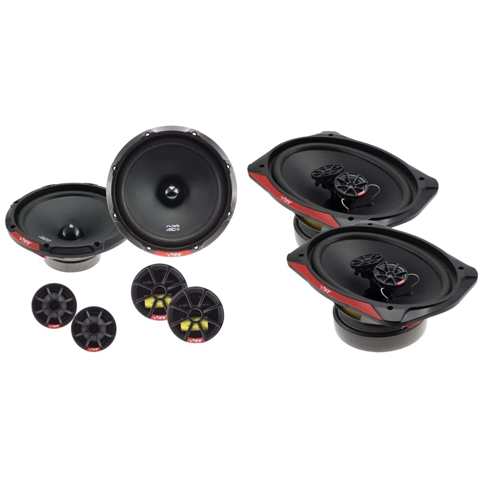 VIBE Slick 6.5” Component speaker - 90/270 W, Black & Slick 6” x 9” Triaxial speaker - 160/480 W (RMS/MAX), Black
