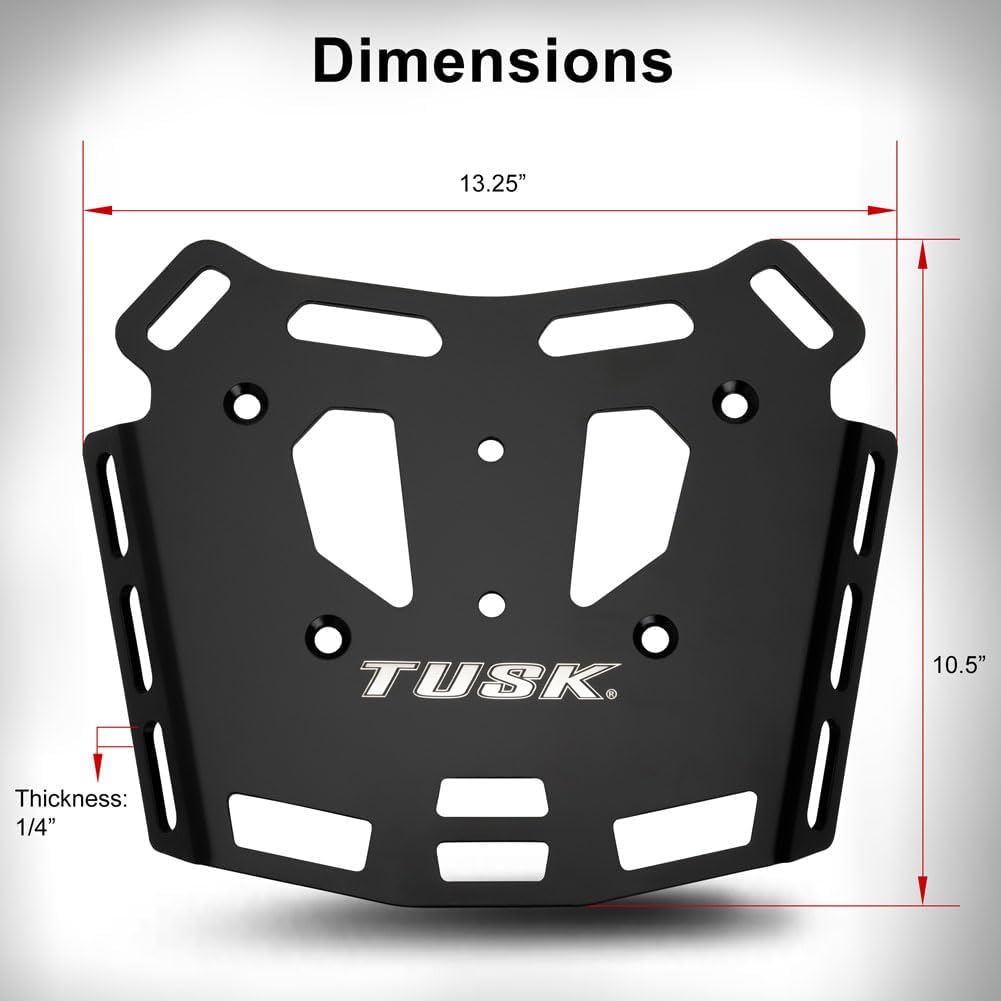 Tusk Top Rack Luggage Carrier Rear Tail Rack Compatible with Honda Transalp XL750 2024-2025