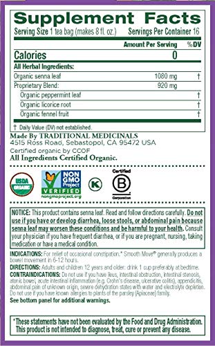 Traditional Medicinals Peppermint Smooth Move (6/16 BAG) - Image 6