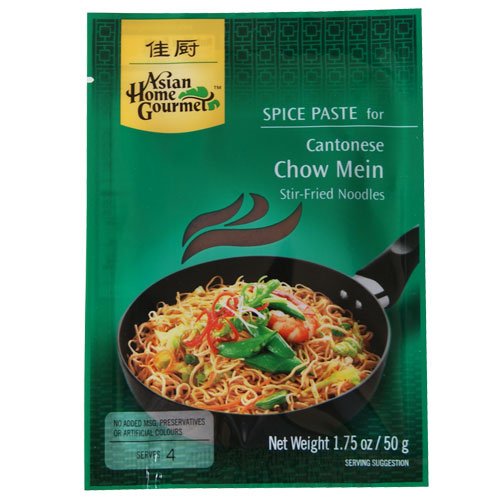 Asian Home Gourmet Cantonese Chow Mein Spice Paste - 12 x 50g