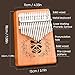 ROARINGWILD Carlimba Thumb Piano 17-Tone Beginner Finger Piano Kalimba Portable Piano Musical Instrument Accessories (Blue)