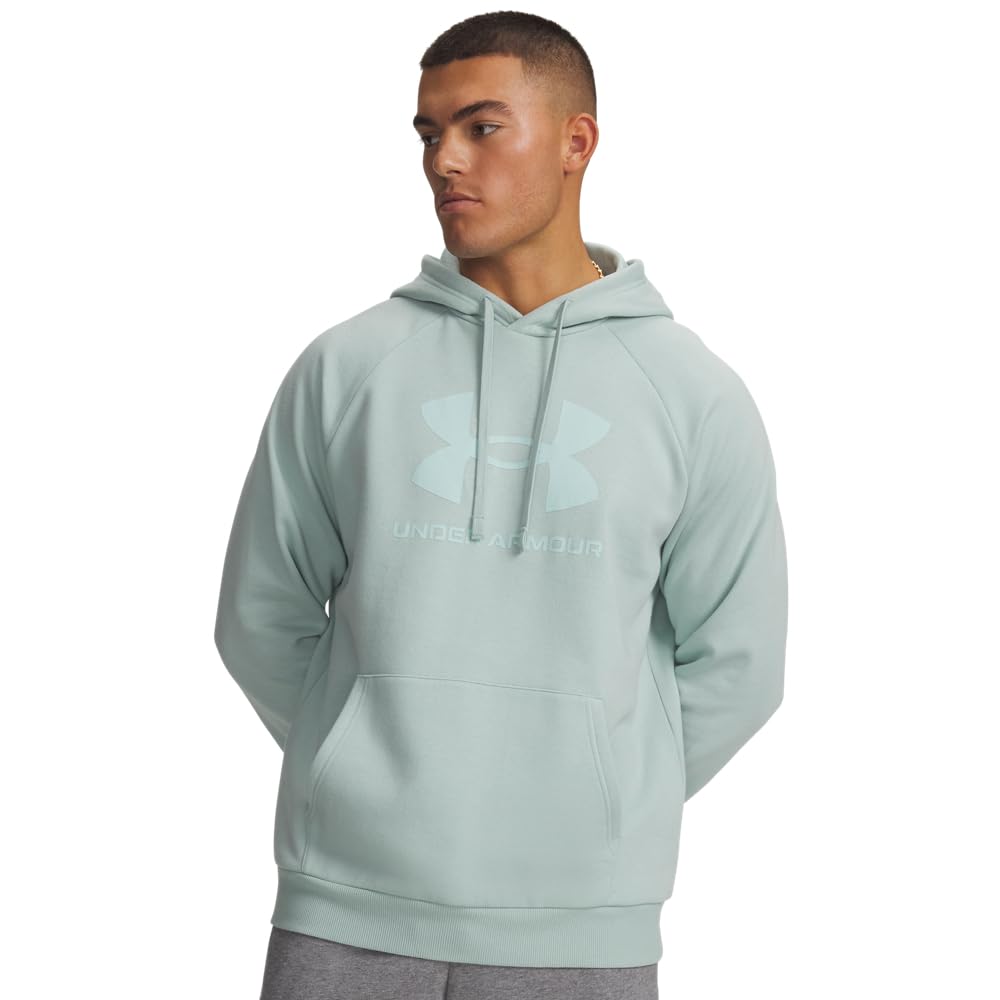 Under Armour UA Rival Fleece Logo HD - Enamel Blue / / Refresh Mint - LG