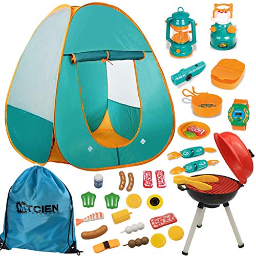 Mitcien Kids Camping Gear Set with Pop Up Play Tent for Kids Toddler