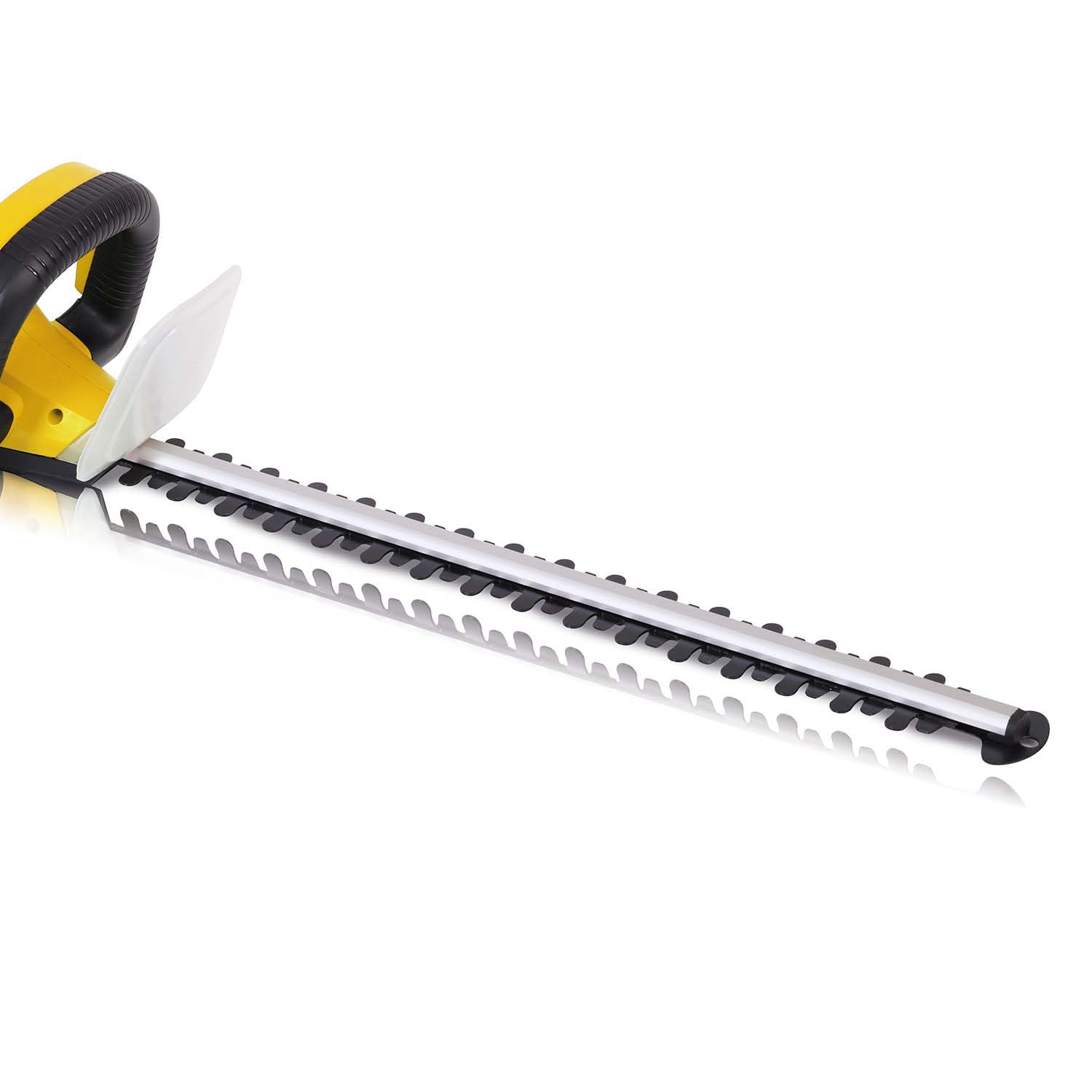 GARLAND Set 352E-V20 Cortasetos eléctrico 620W Cuchilla 55 cm | 620W • Cuchilla de 55 cm • Separación entre dientes 20 mm • Asa giratoria 90° • Peso 3,3 kg